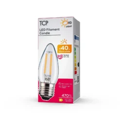 LED Filament Candle 4W E27 Clear Light Bulb -Home Lighting Store 12807109 1034963828823250