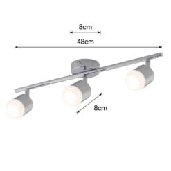 Pallas 3 Bar 4W LED Spotlight - Chrome -Home Lighting Store 12810235 2004843073762379