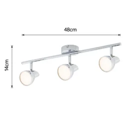 Apollo 3 Lamp LED Spotlight Bar - Chrome 5 Apollo 3 Lamp LED Spotlight Bar - Chrome -Home Lighting Store 12810237 1254843073892768