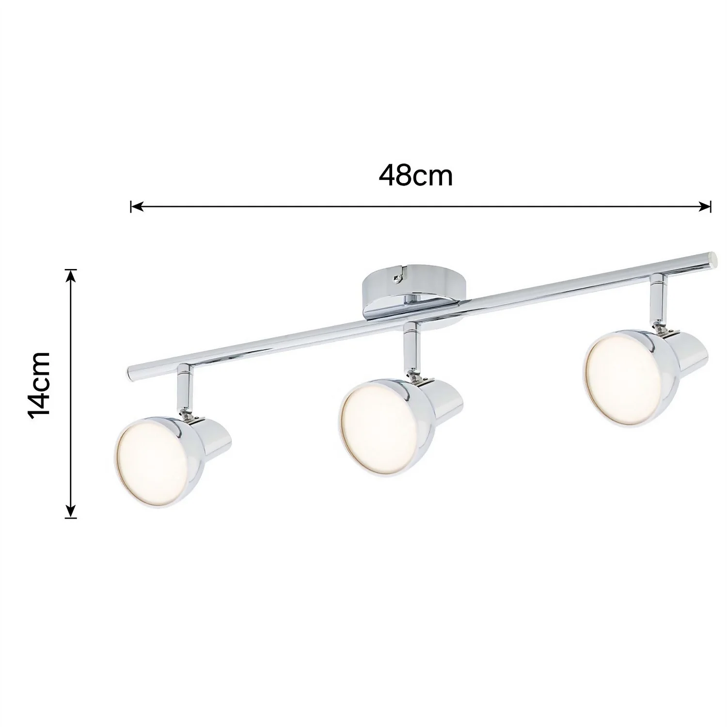 Apollo 3 Lamp LED Spotlight Bar - Chrome Apollo 3 Lamp LED Spotlight Bar - Chrome -Home Lighting Store 12810237 1254843073892768