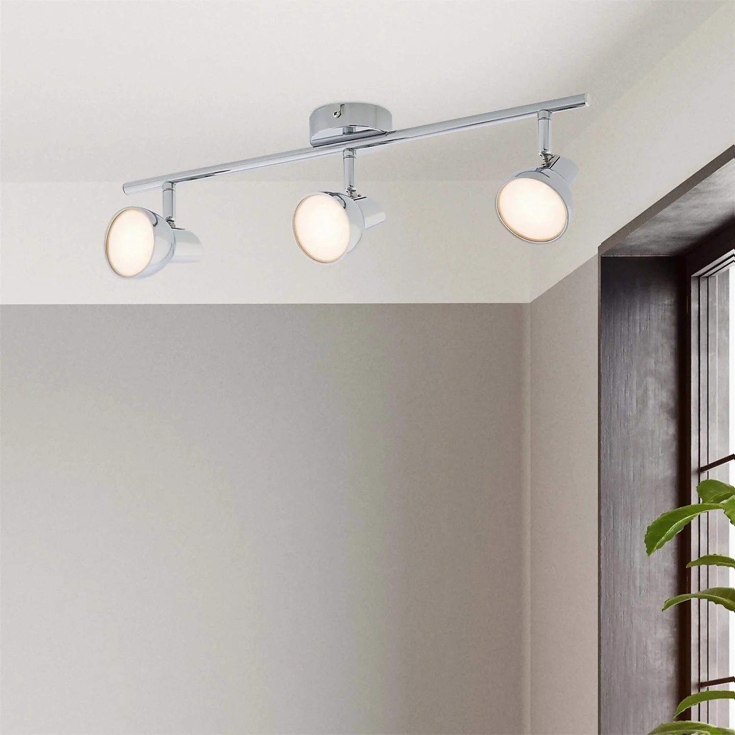 Apollo 3 Lamp LED Spotlight Bar - Chrome Apollo 3 Lamp LED Spotlight Bar - Chrome -Home Lighting Store 12810237 1634843073830401