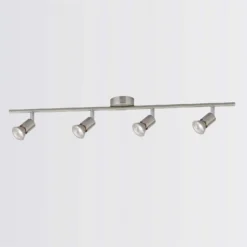 Rochdale 4 Lamp Spotlight Bar - Brushed Stainless Steel -Home Lighting Store 12813665 1104843086075591