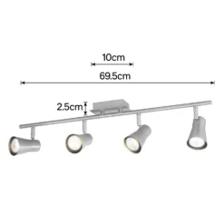 Swansea 4x 35W Spotlight - Brushed Stainless Steel -Home Lighting Store 12813798 3324843086454485