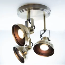 Ditavon 3x 35W Spotlight - Antique Brass