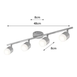 Pallas 4x 5W LED Spotlight - Chrome -Home Lighting Store 12813806 5574843086961875