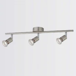 Rochdale 3 Lamp Spotlight Bar - Brushed Stainless Steel -Home Lighting Store 12815760 1524843350319008