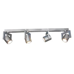 Yorkie 4 Lamp Spotlight Bar - Satin Nickel