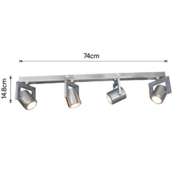 Yorkie 4 Lamp Spotlight Bar - Satin Nickel -Home Lighting Store 12815954 6214843347481104