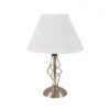 Darcie Satin Nickel Table Lamp -Home Lighting Store 12816352 5014832141925441