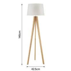 Poppy Tripod Floor Lamp - Natural -Home Lighting Store 12816482 4304833200836536