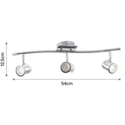 Phoenix 3 Lamp Round Spotlight - Chrome -Home Lighting Store 12816704 3654843348164507