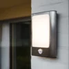 Lutec Face 13W LED PIR Outdoor Wall Light - Stainless Steel -Home Lighting Store 12819285 2754952877240825