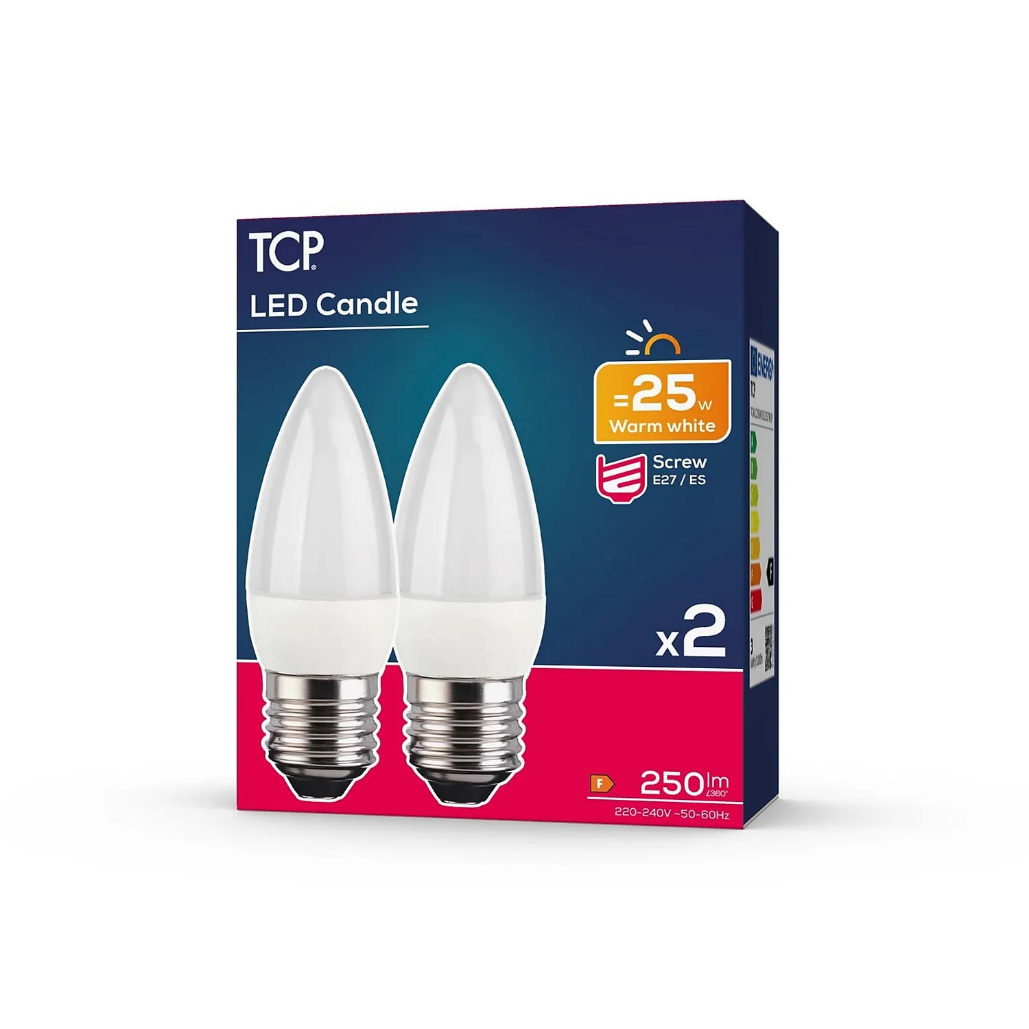TCP LED Candle 25W ES Warm - 2 pack TCP LED Candle 25W ES Warm - 2 Pack -Home Lighting Store 12824309 3344963829562729