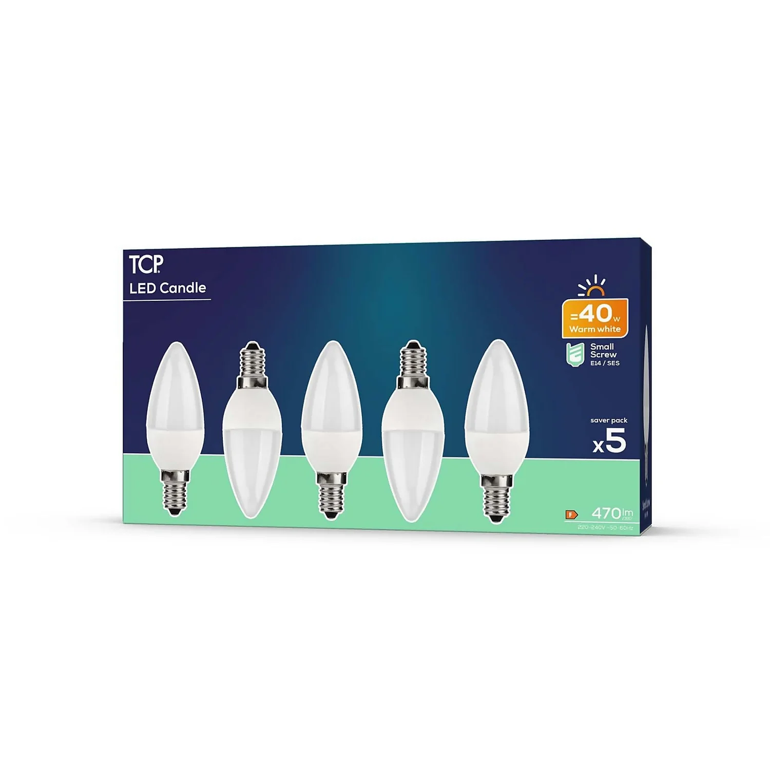 TCP LED Candle 40W SES Warm Light Bulb - 5 pack TCP LED Candle 40W SES Warm Light Bulb - 5 Pack -Home Lighting Store 12824428 5604963829752497