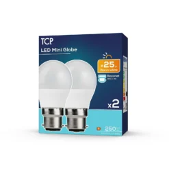 TCP LED Globe 25W BC Warm Light Bulb - 2 Pack -Home Lighting Store 12824573 1534963830079956