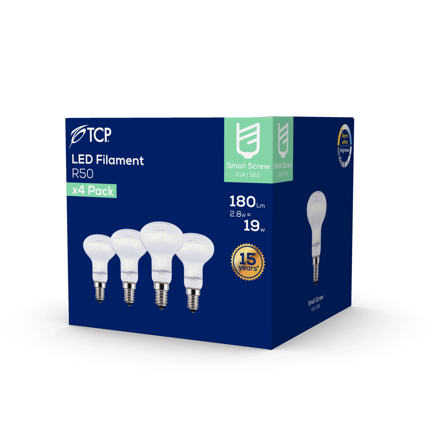 TCP Filament R50 25W Warm Light Bulb - 4 pack TCP Filament R50 25W Warm Light Bulb - 4 Pack -Home Lighting Store 12824743 1414833206492091