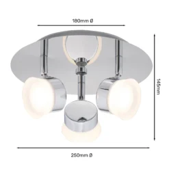 Paisley LED Bathroom Round Plate Spotlight - 3 X 4.5W 10 Paisley LED Bathroom Round Plate Spotlight - 3 X 4.5W -Home Lighting Store 12826177 5284958071805718