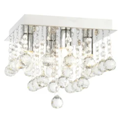 Orlando 23cm Square Flush - Chrome -Home Lighting Store 12831932 2084938927546246