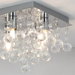 Orlando 23cm Square Flush - Chrome -Home Lighting Store 12831932 5234832984294205