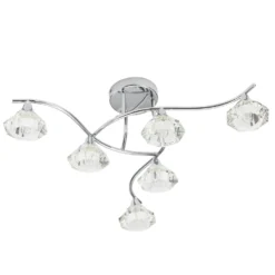 Reena 6 Light Flush IP44 - Chrome -Home Lighting Store 12831935 1724832988225222