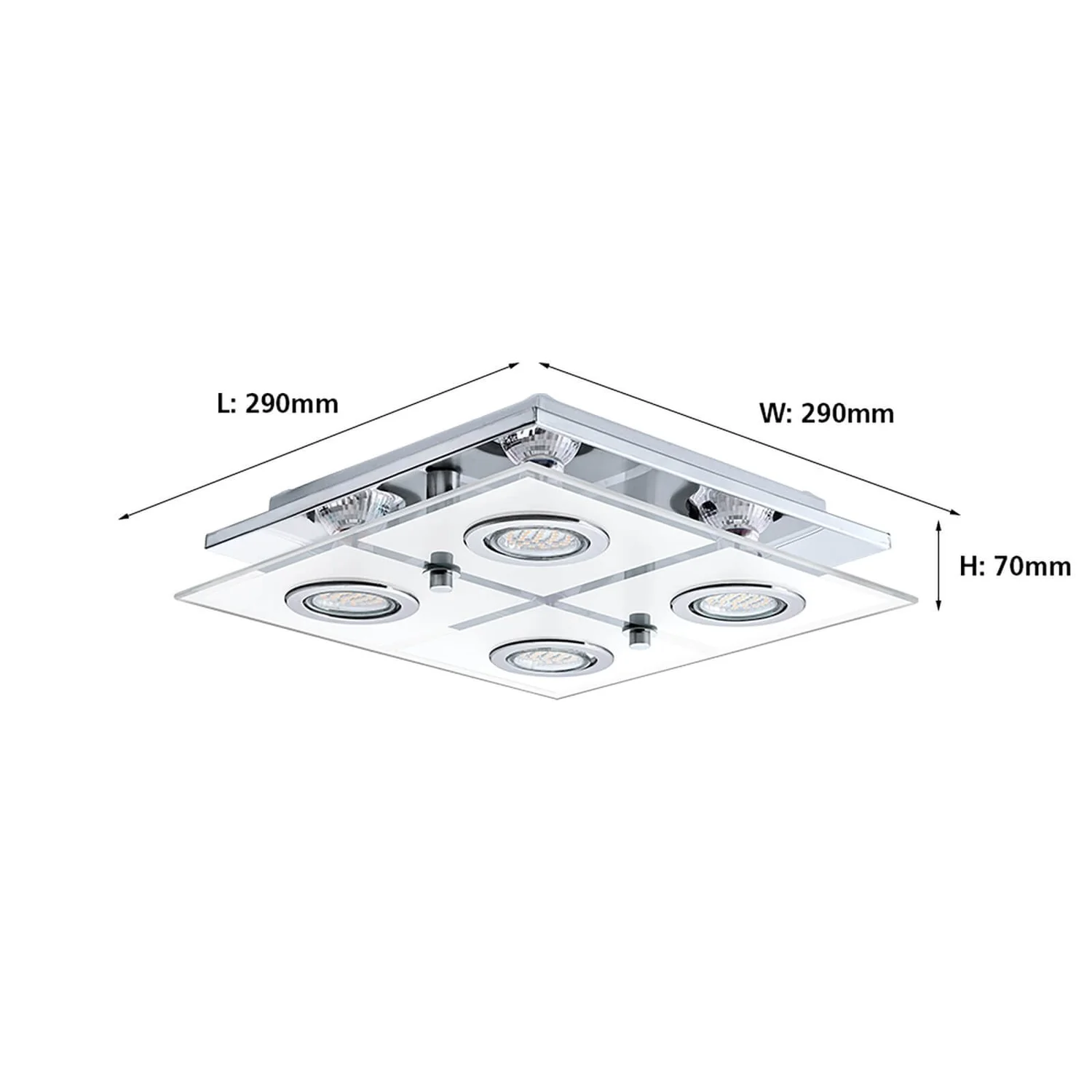 Eglo Cabo Flush Light - Chrome Eglo Cabo Flush Light - Chrome -Home Lighting Store 12836269 1484833171194319