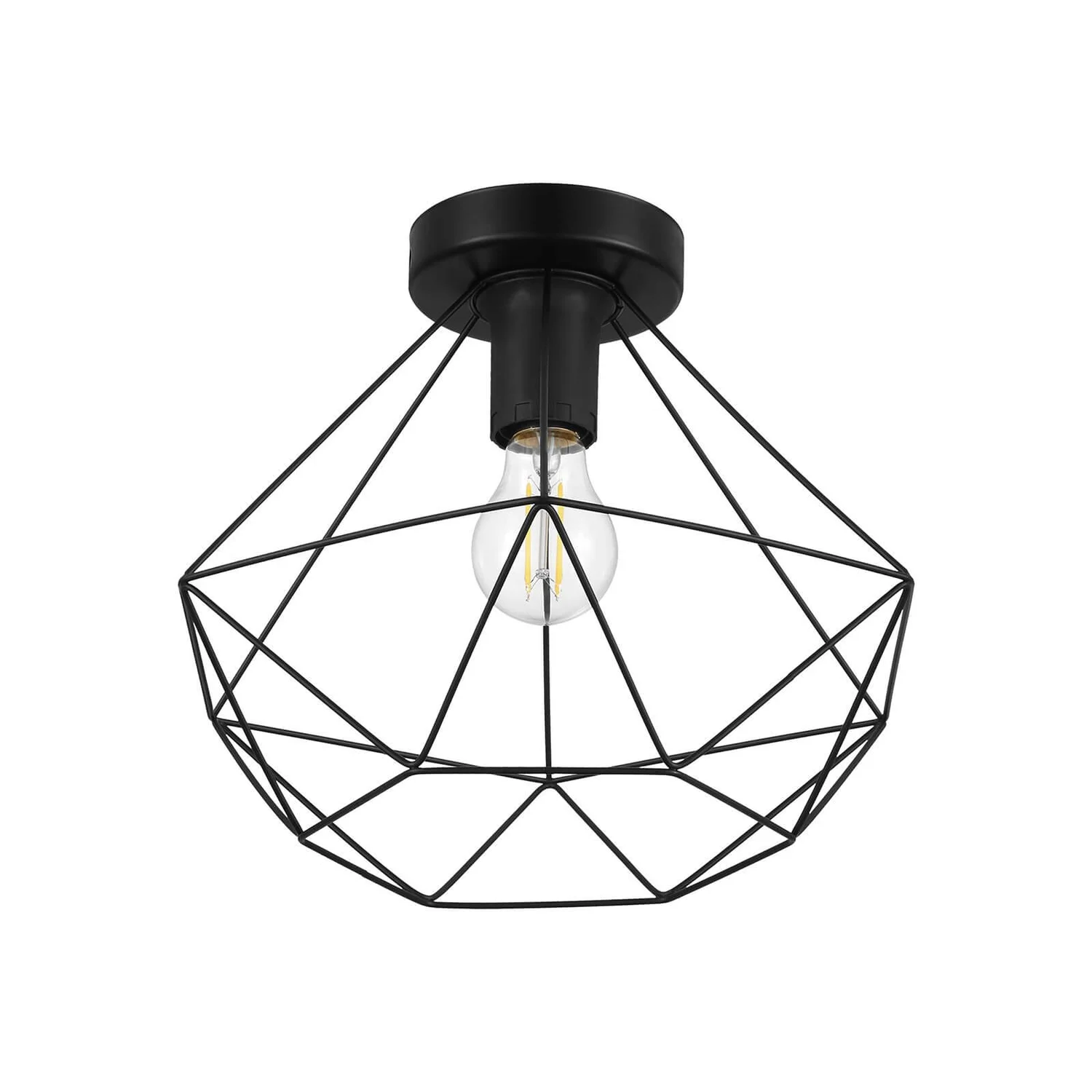 Eglo Tarbes Flush Light - Black Eglo Tarbes Flush Light - Black -Home Lighting Store 12836413 1054831950008679