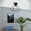 Eglo Tarbes Flush Light - Black 1 Eglo Tarbes Flush Light - Black -Home Lighting Store 12836413 5404833170819100