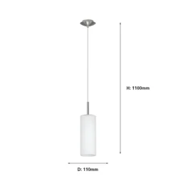 Eglo Troy 3 (1 Light) Pendant Light - Satin Nickel -Home Lighting Store 12836613 1574833236247813