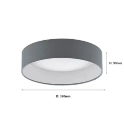 Eglo Palomaro Flush Light - Anthracite 4 Eglo Palomaro Flush Light - Anthracite -Home Lighting Store 12836629 1244833171435003