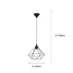 Eglo Tarbes Large Pendant Light - Black -Home Lighting Store 12836708 1084833172298721