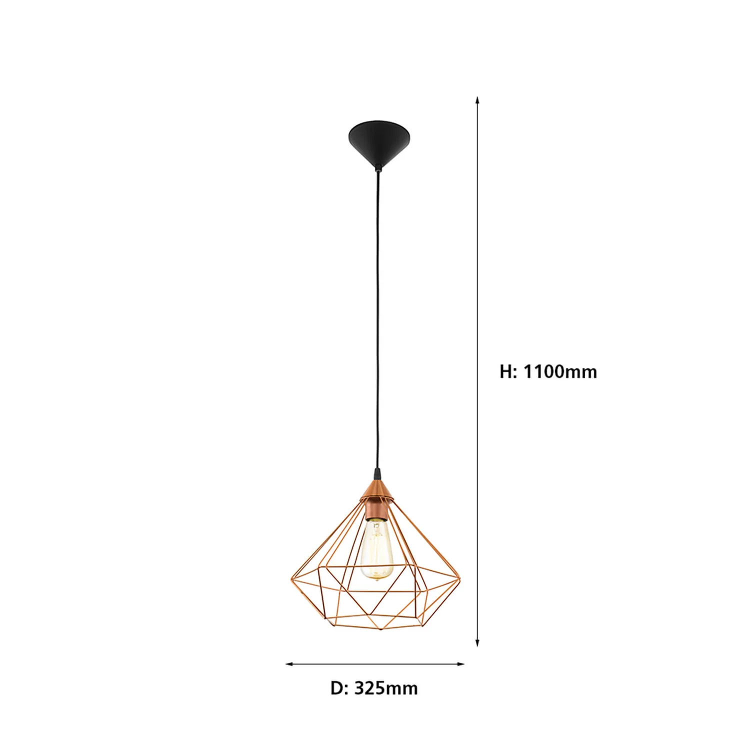 Eglo Tarbes Large Pendant Light - Copper Eglo Tarbes Large Pendant Light - Copper -Home Lighting Store 12836715 6214833170588331