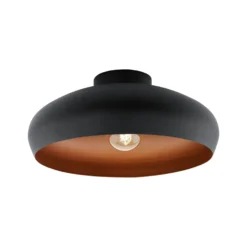 Eglo Mogano Flush Light - Black & Copper -Home Lighting Store 12836723 7644831960797513