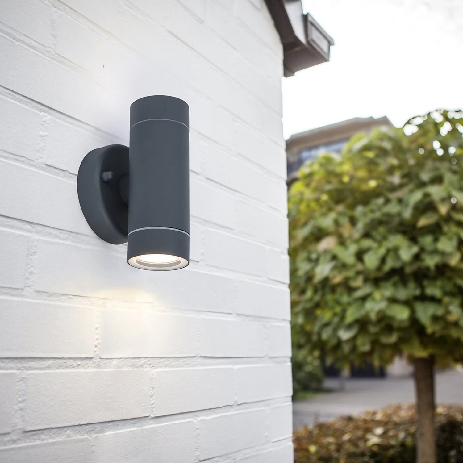 Lutec Rado Up & Down Outdoor Wall Light - Graphite Lutec Rado Up & Down Outdoor Wall Light - Graphite -Home Lighting Store 12840509 1124952643100413