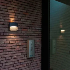 Lutec Lotus LED Up & Down Outdoor Wall Light - Anthracite -Home Lighting Store 12840633 1534952657143314