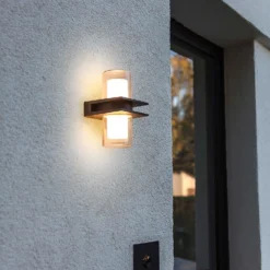 Lutec Tango LED Up & Down Outdoor Wall Light - Anthracite -Home Lighting Store 12840635 2044952683082967