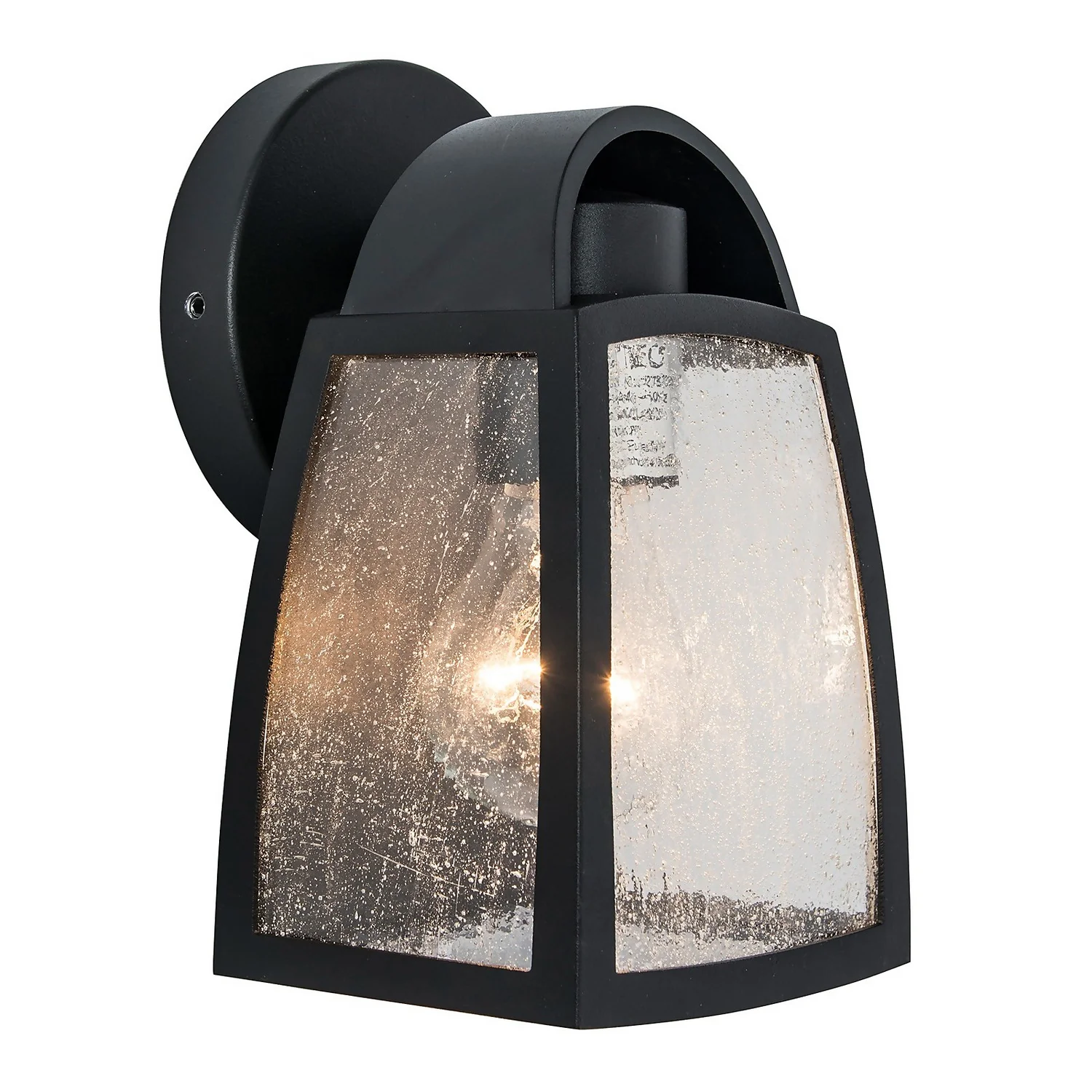 Lutec Kelsey Outdoor Wall Lantern - Black Lutec Kelsey Outdoor Wall Lantern - Black -Home Lighting Store 12840644 4994952691448986