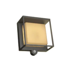 Lutec Curtis Solar LED Outdoor Wall Light With PIR Motion Sensor -Home Lighting Store 12840750 3004833192350646