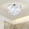 EGLO Olmonte Crystal And Chrome Bathroom Ceiling Light -Home Lighting Store 12881602 8644941823835028