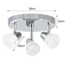 Rhea 3 Lamp Spotlight Plate - Polished Chrome 6 Rhea 3 Lamp Spotlight Plate - Polished Chrome -Home Lighting Store 12882213 5784843517686923