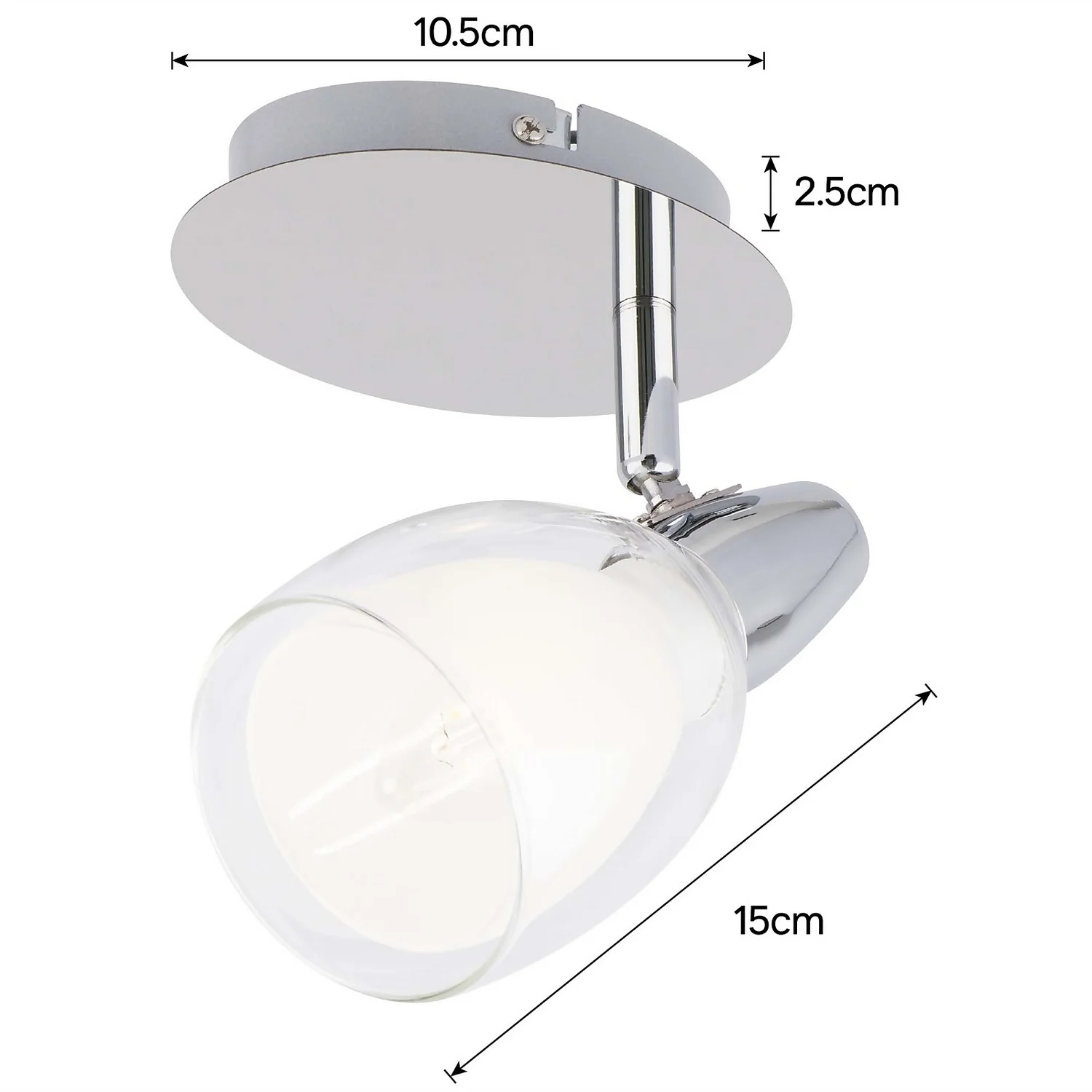 Eliza Single Lamp Spotlight - Chrome Eliza Single Lamp Spotlight - Chrome -Home Lighting Store 12882215 1774843518021546