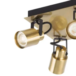 Lucy 4 Lamp Spotlight Bar - Gold & Black -Home Lighting Store 12882219 1984843518666783