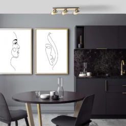 Lucy 3 Lamp Spotlight Plate - Gold & Black -Home Lighting Store 12882221 2994843518951057