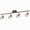 Noah 4 Lamp Spotlight Plate - Black & Antique Brass 1 Noah 4 Lamp Spotlight Plate - Black & Antique Brass -Home Lighting Store 12882224 1954843519154778