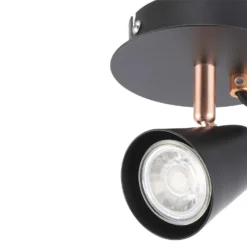 Emma Single Lamp Spotlight - Black & Copper -Home Lighting Store 12882227 1814843519303134