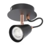 Emma Single Lamp Spotlight - Black & Copper -Home Lighting Store 12882227 7714843519259109