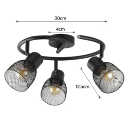 Emily 3 Lamp Spotlight Ring - Black 6 Emily 3 Lamp Spotlight Ring - Black -Home Lighting Store 12882228 1804843519902663