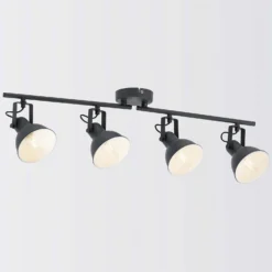 Alfie 4 Lamp Spotlight Bar - Grey -Home Lighting Store 12882233 5024843520018118