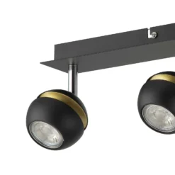 Austin 3 Lamp Spotlight Bar - Black & Gold -Home Lighting Store 12882236 4704843520288901