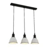 Country Living Farmhouse 3 Light Dome Pendant Fitting - White -Home Lighting Store 12882884 2114860936315669