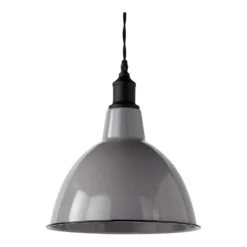Country Living Farmhouse Dome Pendant Light - Grey - 25cm -Home Lighting Store 12882885 1354860936615879